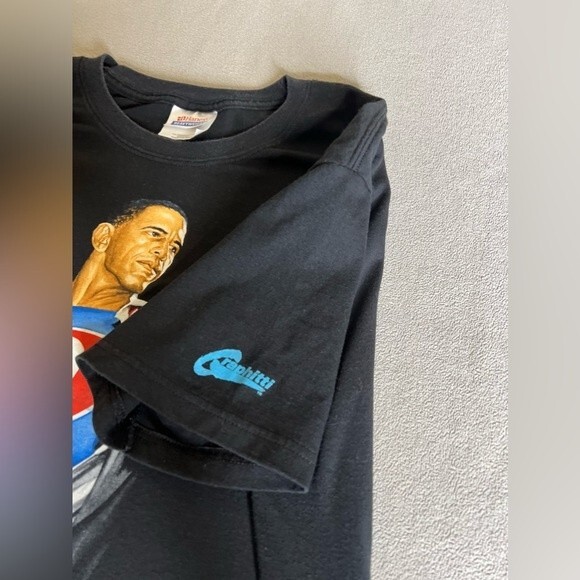 2008 Alex Ross Barack Obama superman superhero Chicago Size L - Picture 13 of 16